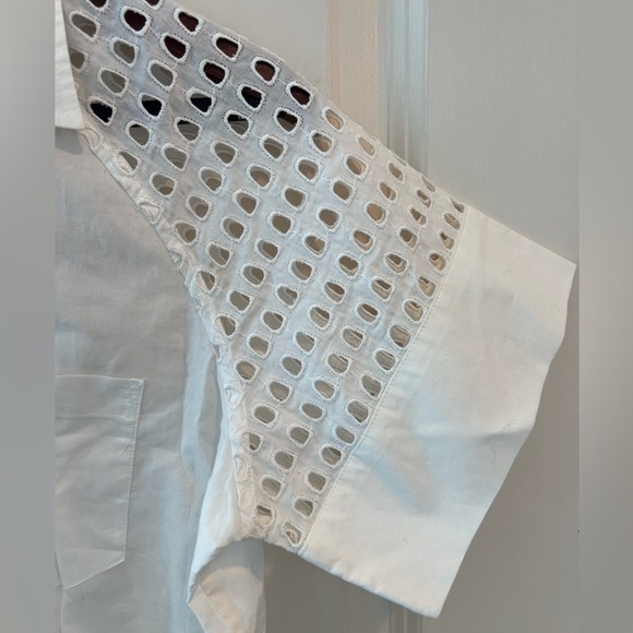 Jonathan Simkhai Short sleeve shirt in white - Picture 3 of 14